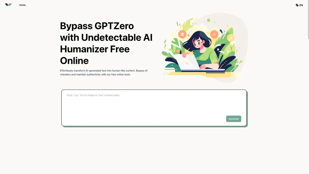 UndetecableGPT.ai 官网截图