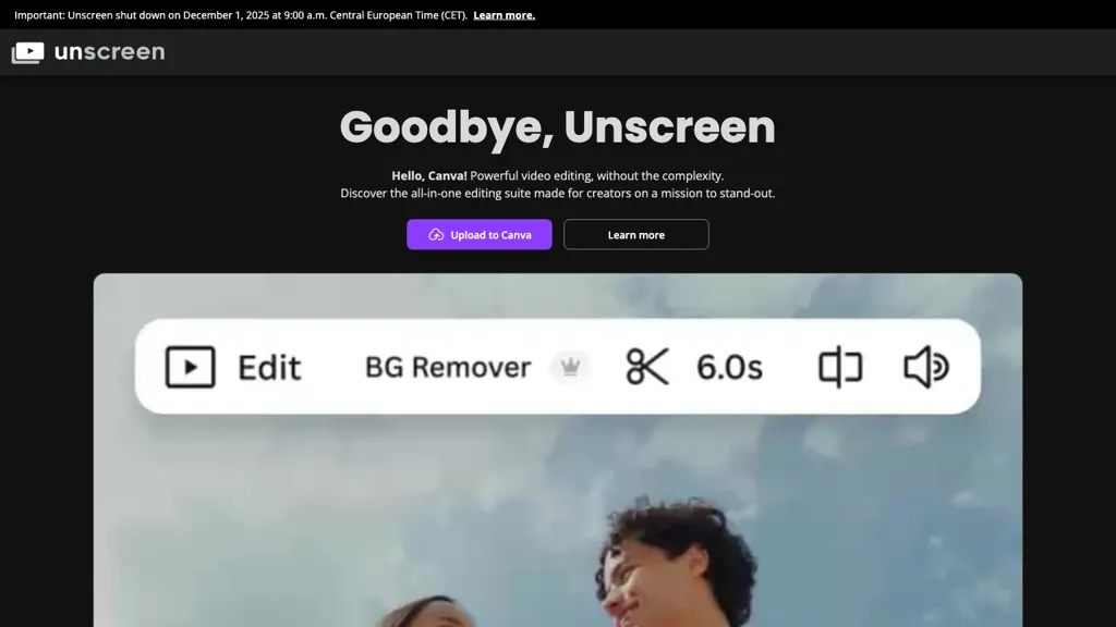 Unscreen.com 工具截图