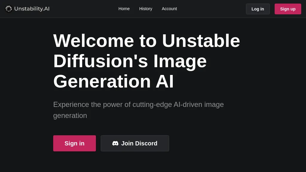 Unstable Diffusion 官网截图