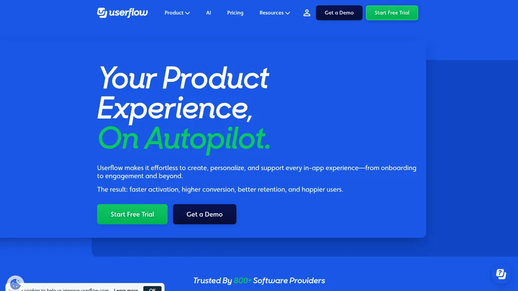 Userflow 官网截图