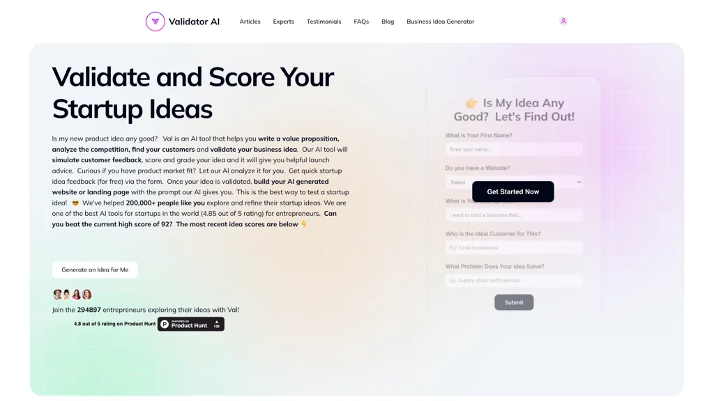 ValidatorAI 工具截图