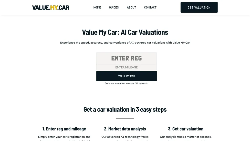 Value My Car 工具截图