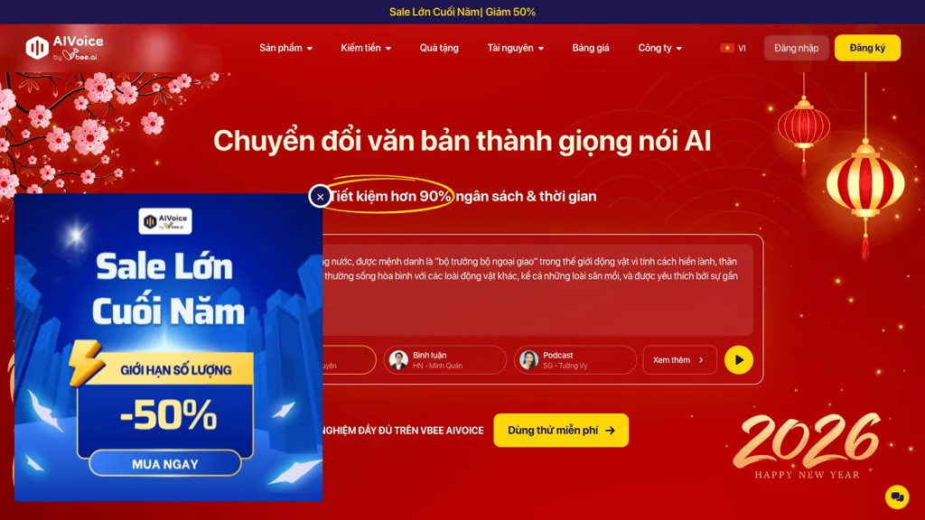 Vbee AI Voice 工具截图