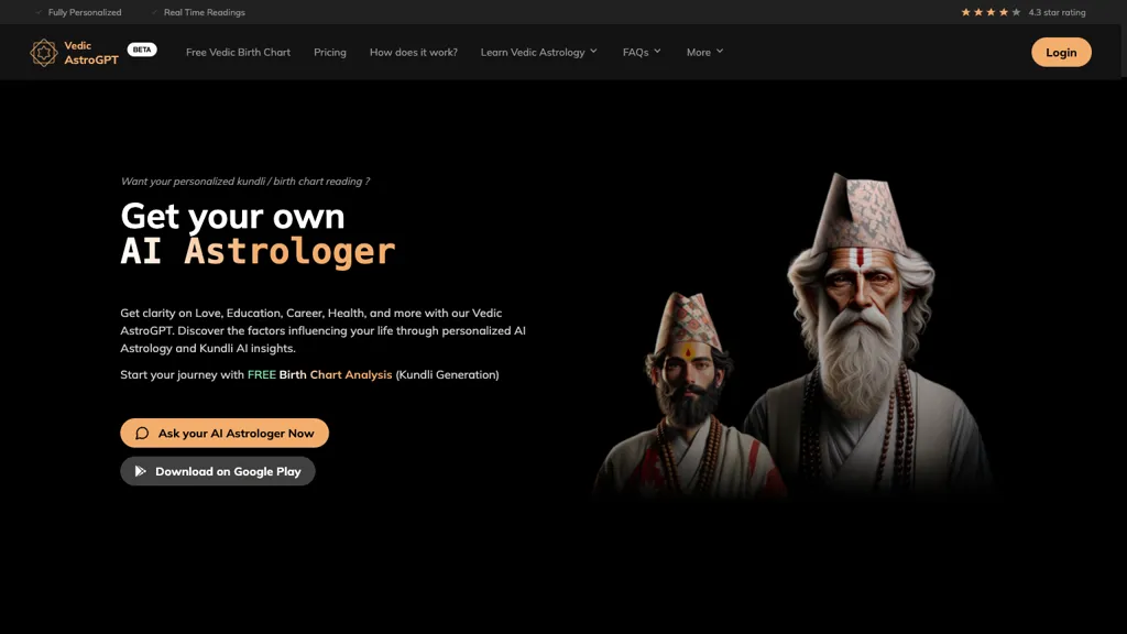 Vedic AstroGPT 工具截图