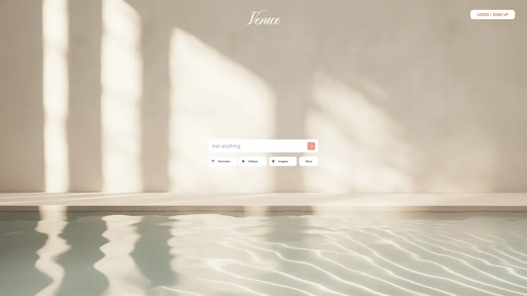 Venice.ai 官网截图