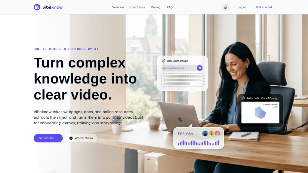 VibeKnow.ai 官网截图