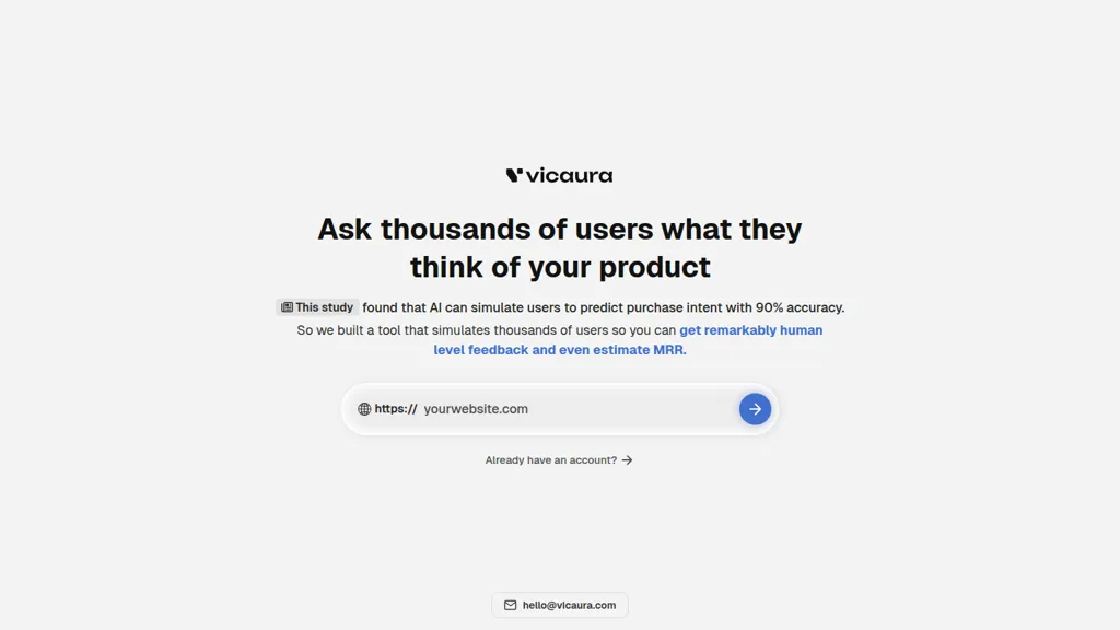 Vicaura 官网截图