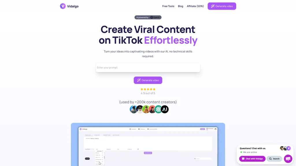 Vidalgo 官网截图