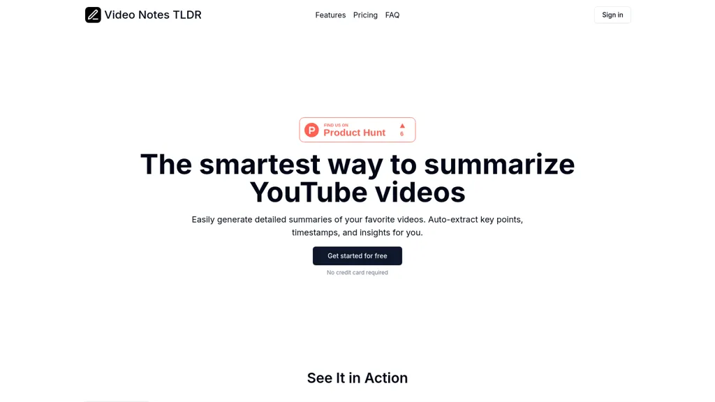 Video Notes TLDR 工具截图