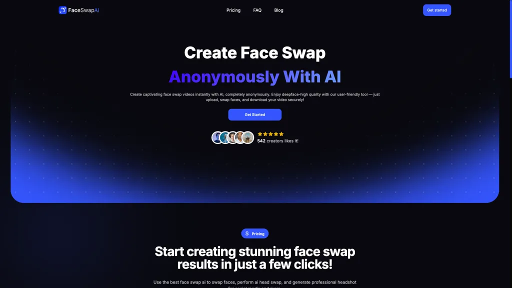 Videofaceswap.ai 官网截图