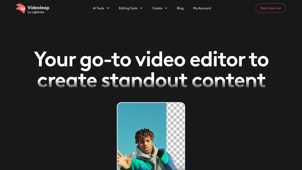 Videoleap 官网截图