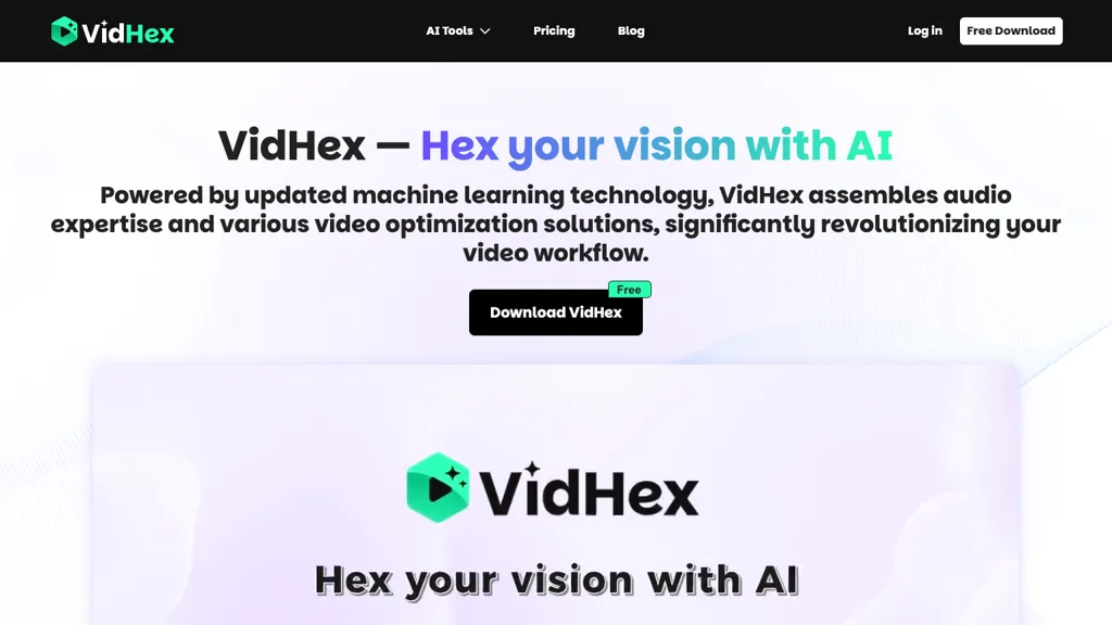 VidHex 官网截图