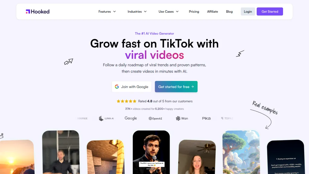 VidMe AI 官网截图
