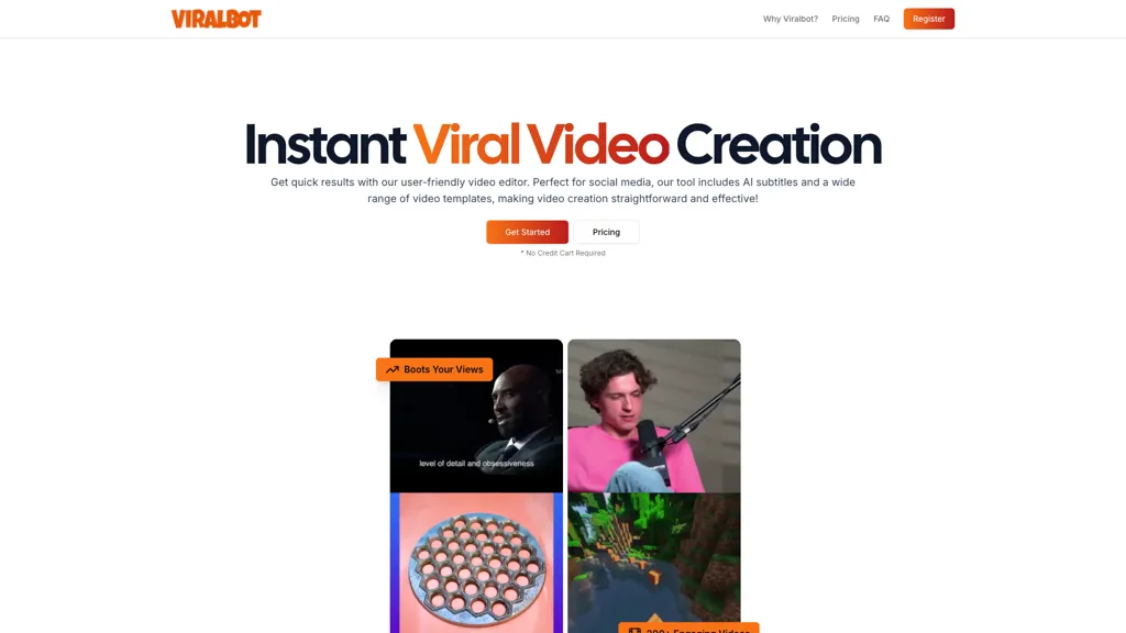 Viralbot 官网截图