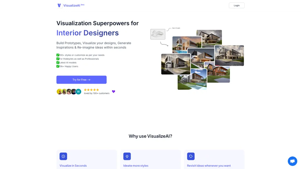 VisualizeAI 官网截图