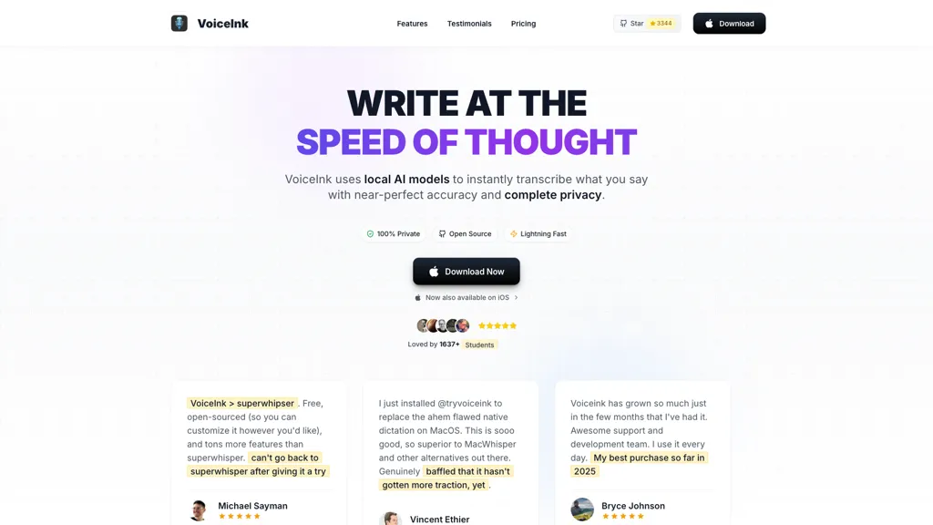 VoiceInk 工具截图