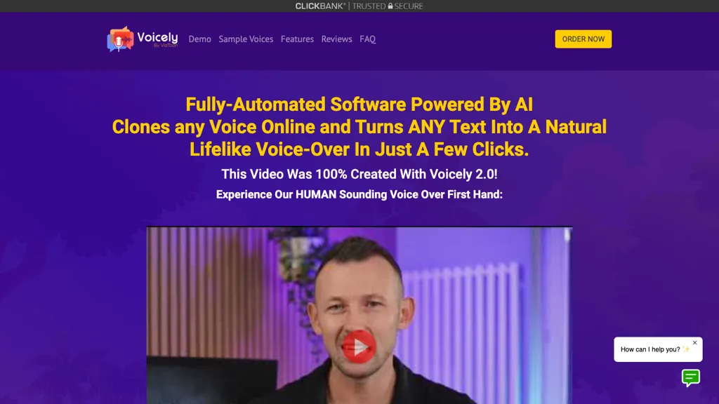Voicely 2.0 官网截图