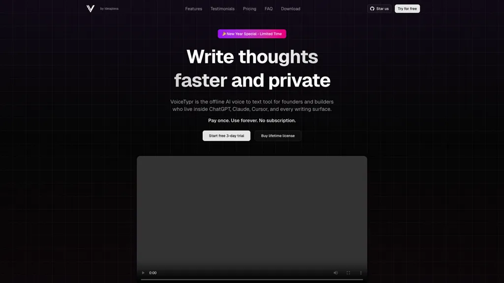 Voicetypr 工具截图
