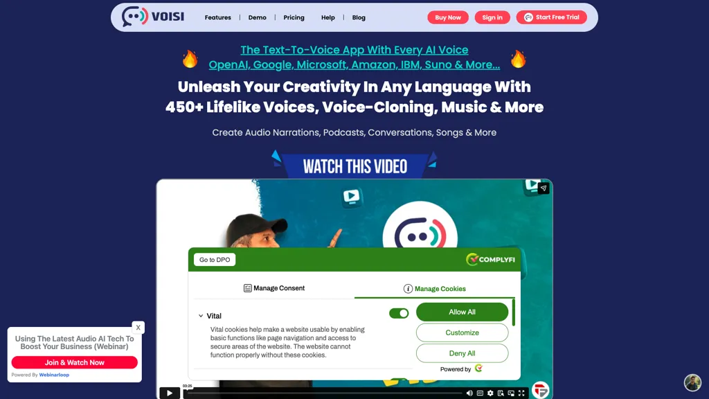 Voisi AI 工具截图