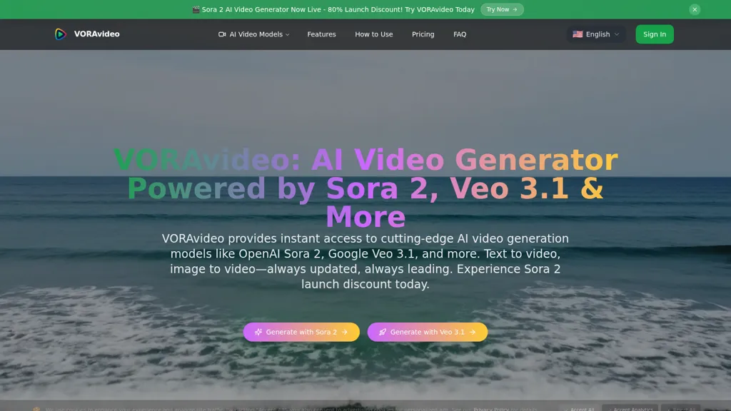 VORA video 官网截图