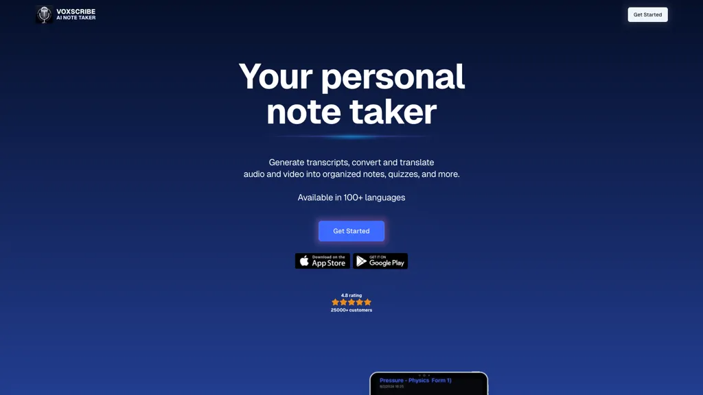 Voxscribe 工具截图
