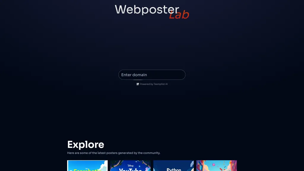 Webposter lab 工具截图