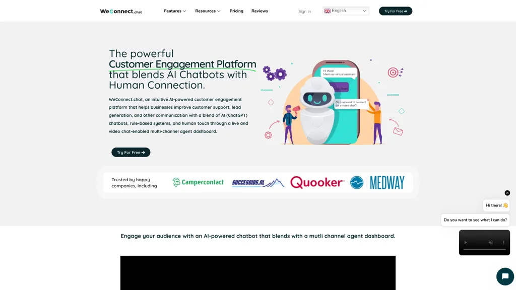 WeConnect.chat 官网截图
