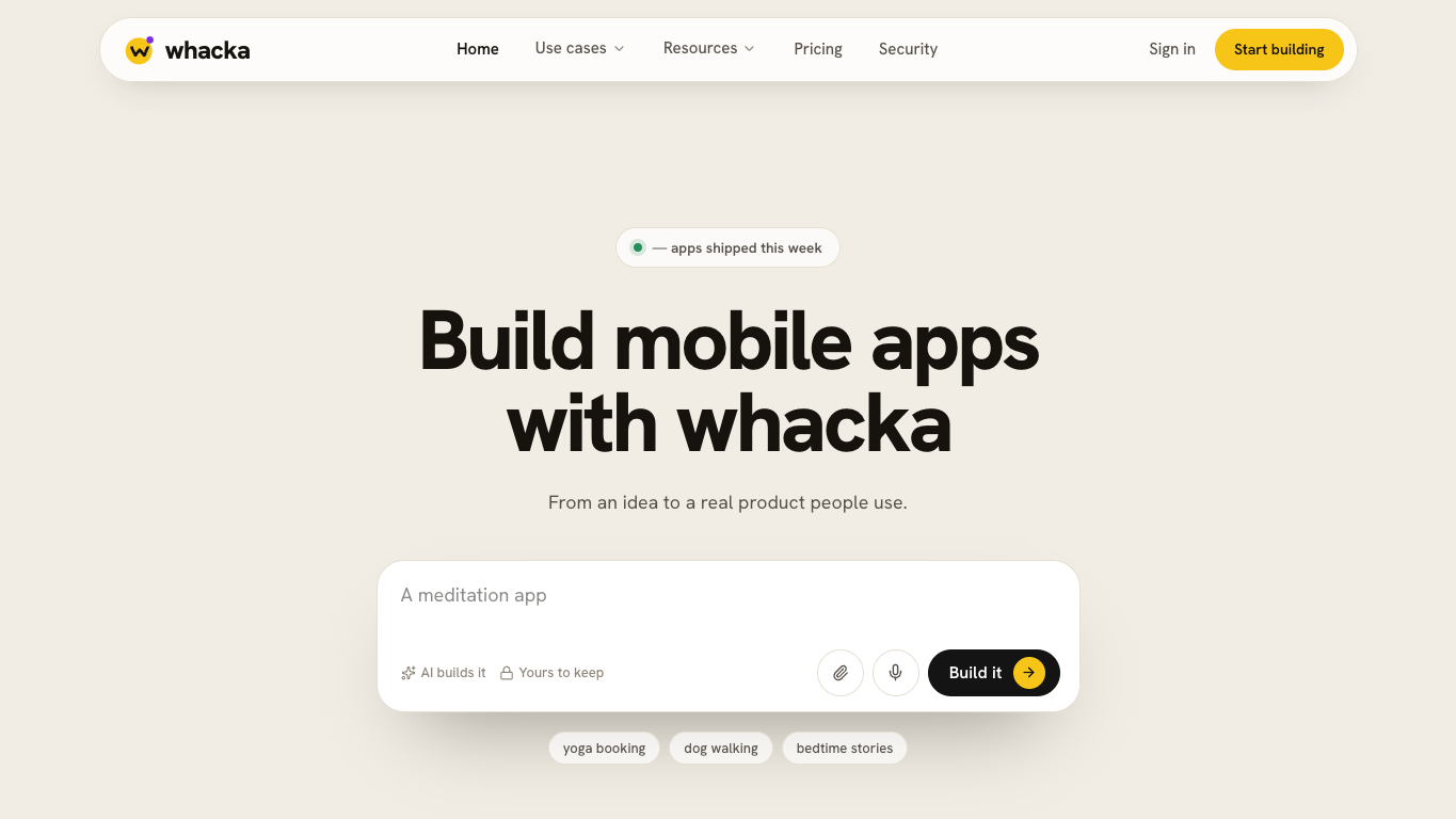 Whacka 官网截图