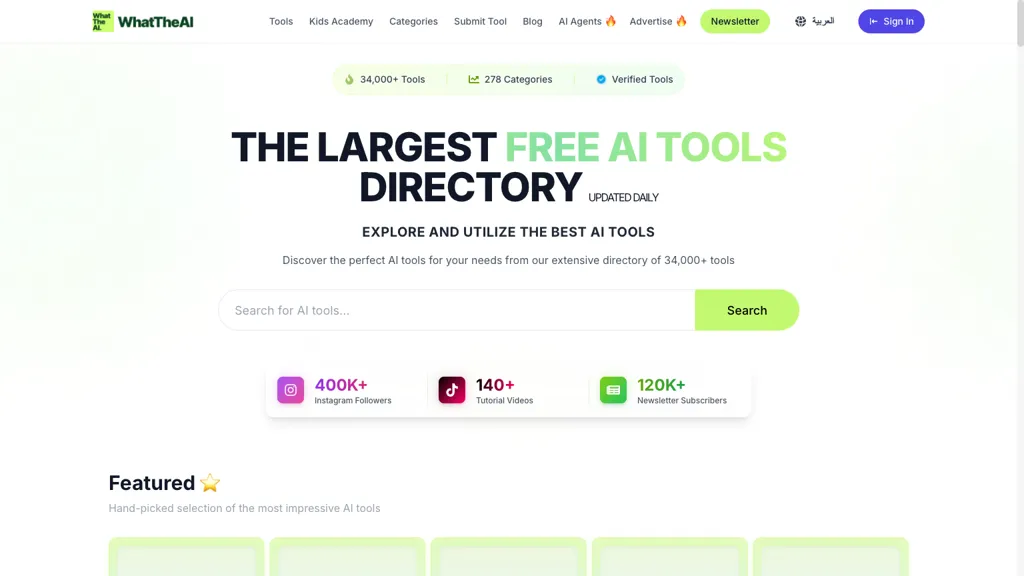Whattheai.tech 官网截图