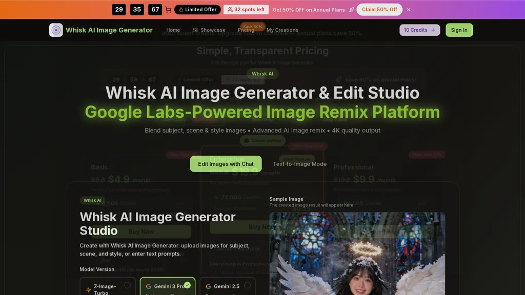 Whisk-ai.co 工具截图