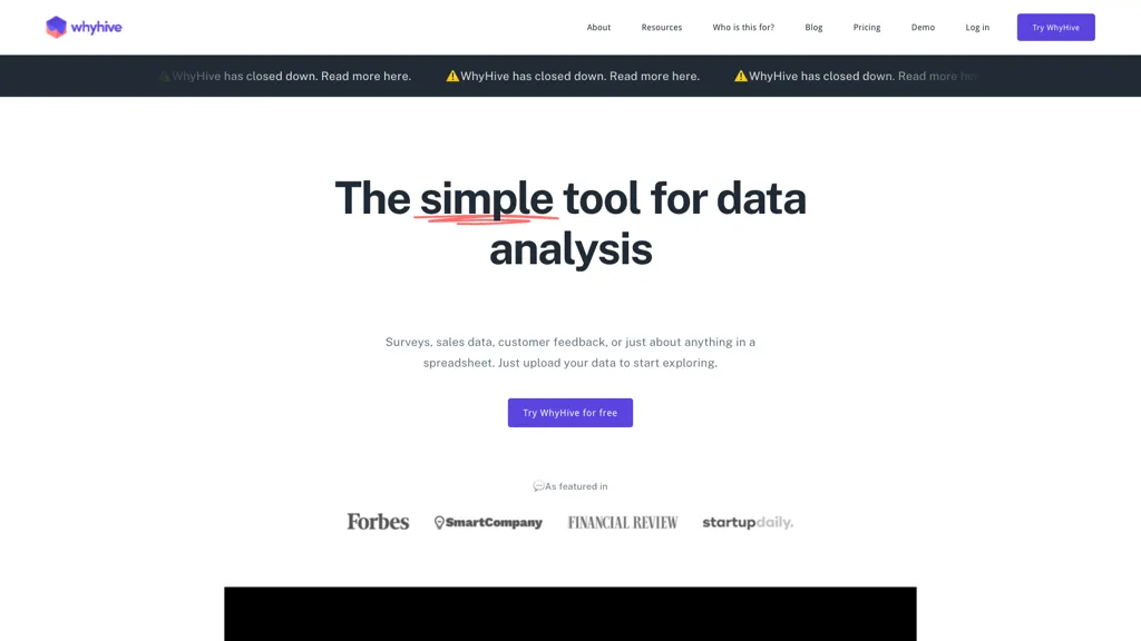 WhyHive 官网截图