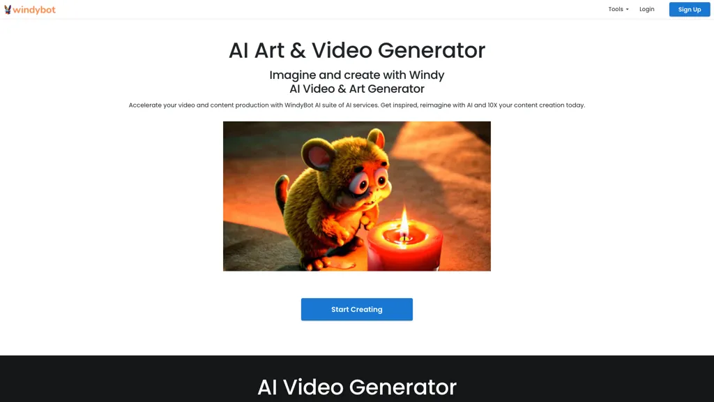 Windy AI Writer 官网截图