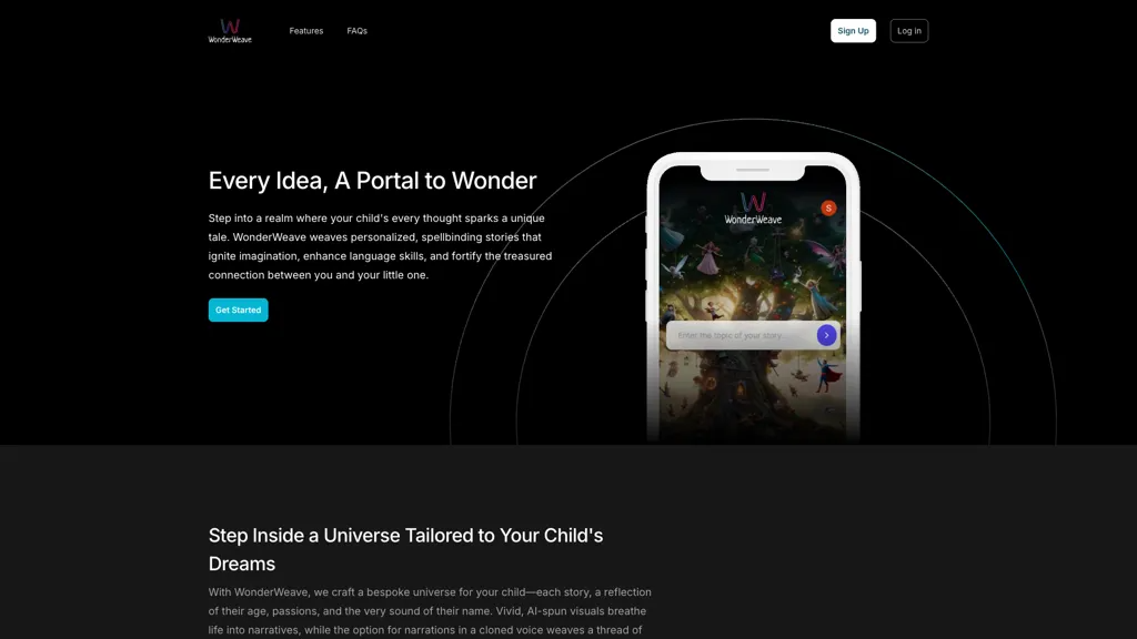 WonderWeave 官网截图