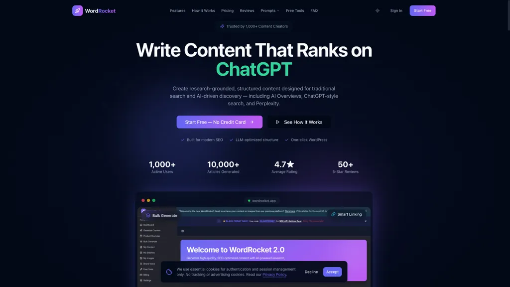 WordRocket AI 工具截图