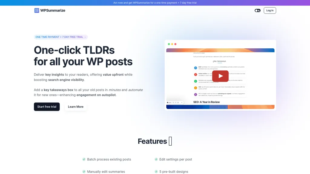 WPSummarize 工具截图
