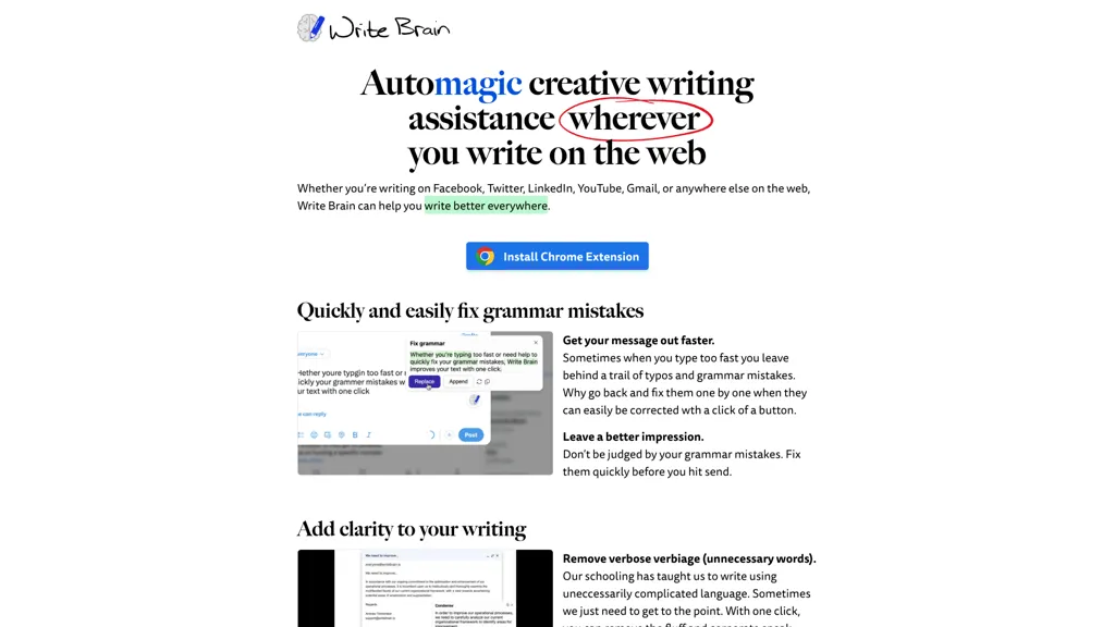 Write Brain 官网截图