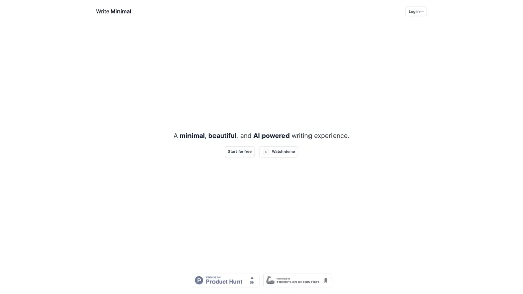 Write Minimal 工具截图