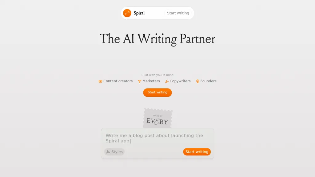writewithspiral.com 官网截图