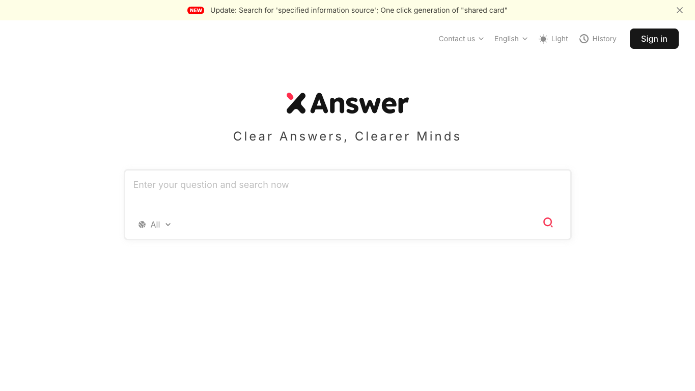XAnswer 官网截图