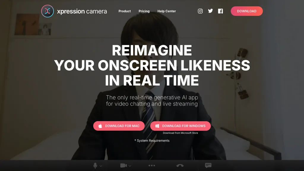 xpression camera 工具截图
