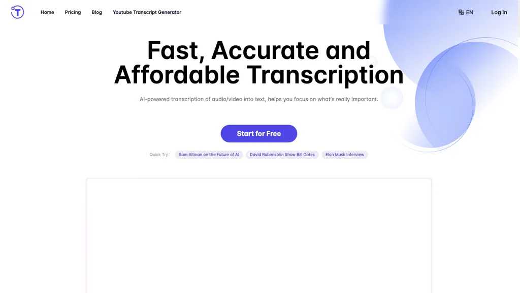 Yescribe.AI 官网截图