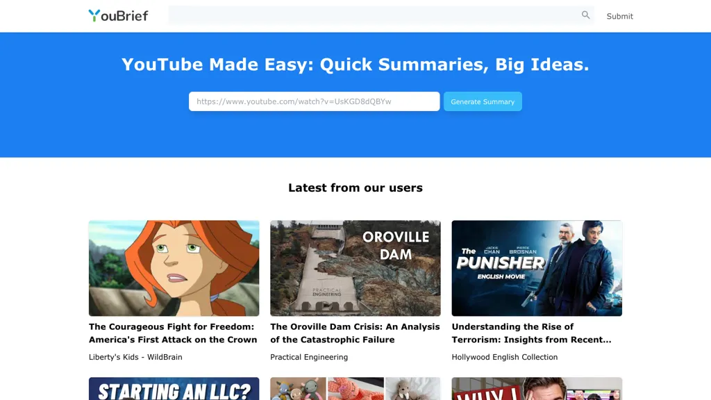 YouBrief 工具截图