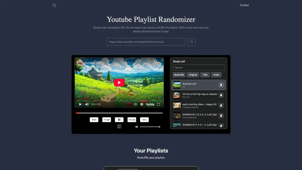 Youtube playlist randomizer 工具截图