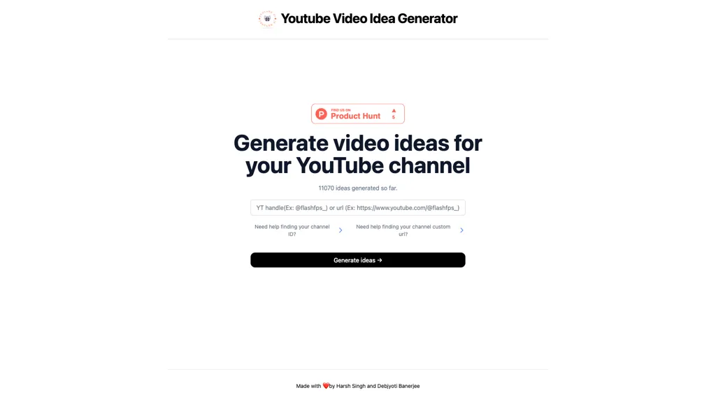 YT Ideas 工具截图