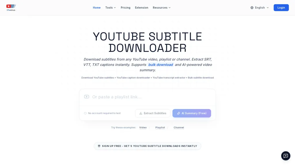 YTvidHub 官网截图