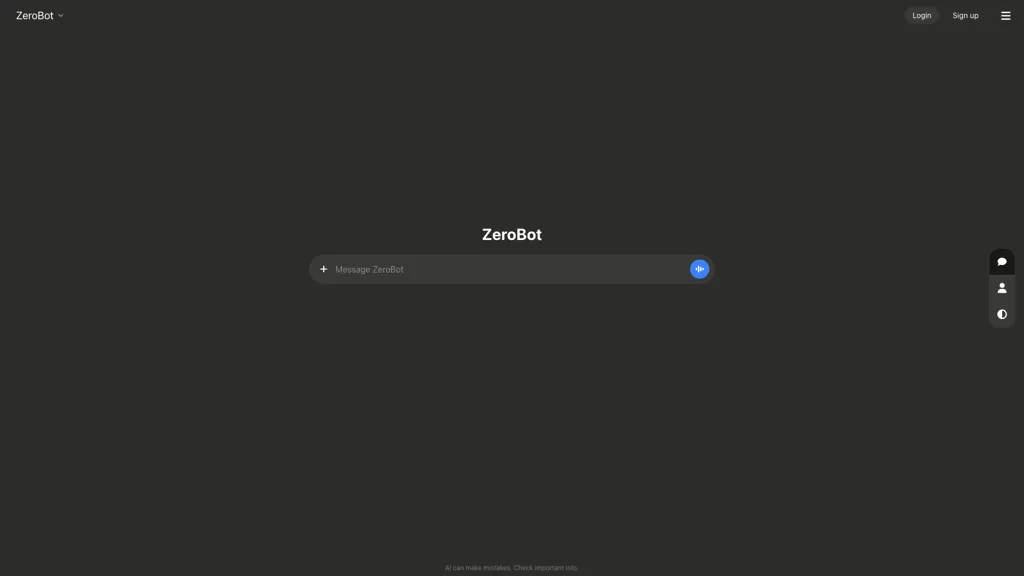 ZeroBot 官网截图