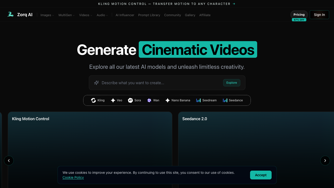 Zorq AI 工具截图